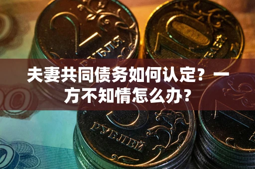 济南夫妻共同债务如何认定？一方不知情怎么办？