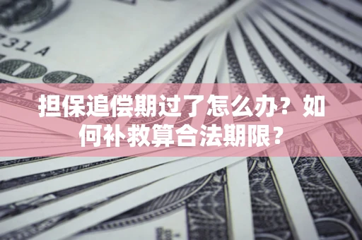 济南担保追偿期过了怎么办？如何补救算合法期限？