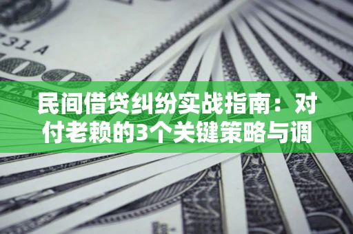 济南民间借贷纠纷实战指南：对付老赖的3个关键策略与调解盲区解析