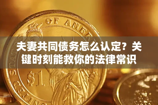 济南夫妻共同债务怎么认定？关键时刻能救你的法律常识