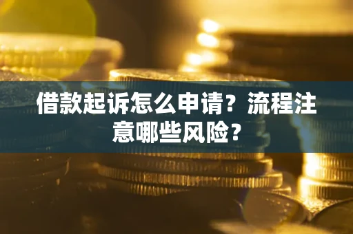 济南借款起诉怎么申请？流程注意哪些风险？