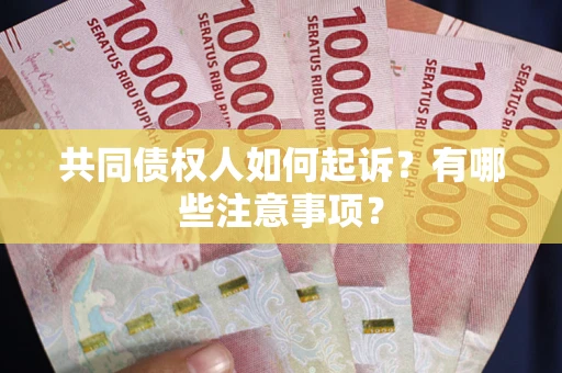 济南共同债权人如何起诉？有哪些注意事项？